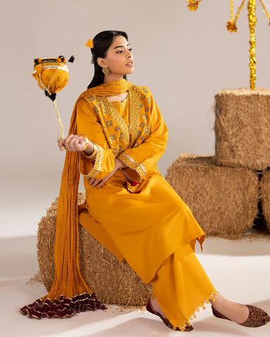 Three Piece Formals | Embroidered - Phulkaari - Eid Special | Premium Lawn