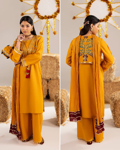 Three Piece Formals | Embroidered - Phulkaari - Eid Special | Premium Lawn