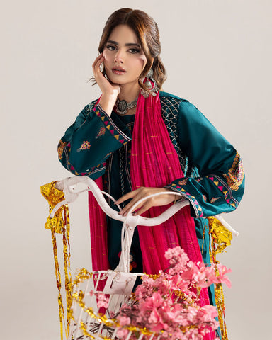 Three Piece Formals | Embroidered - Phulkaari - Eid Special | Premium Lawn