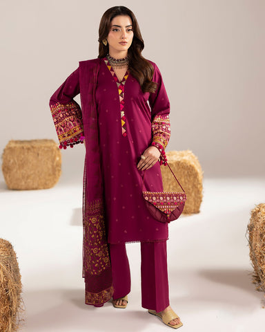 Three Piece Formals | Embroidered - Phulkaari - Eid Special | Premium Lawn