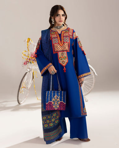 Three Piece Formals | Embroidered - Phulkaari - Eid Special | Premium Lawn