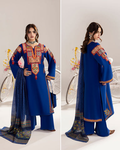 Three Piece Formals | Embroidered - Phulkaari - Eid Special | Premium Lawn