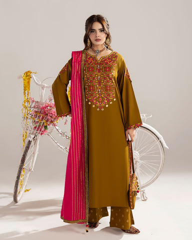 Three Piece Formals | Embroidered - Phulkaari - Eid Special | Premium Lawn