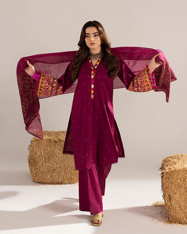 Three Piece Formals | Embroidered - Phulkaari - Eid Special | Premium Lawn
