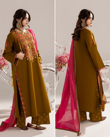 Three Piece Formals | Embroidered - Phulkaari - Eid Special | Premium Lawn