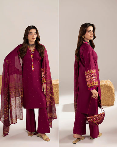 Three Piece Formals | Embroidered - Phulkaari - Eid Special | Premium Lawn