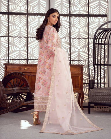 Three Piece Formals | Festive Embroidered - Seraphina | Premium Organza