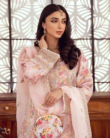 Three Piece Formals | Festive Embroidered - Seraphina | Premium Organza