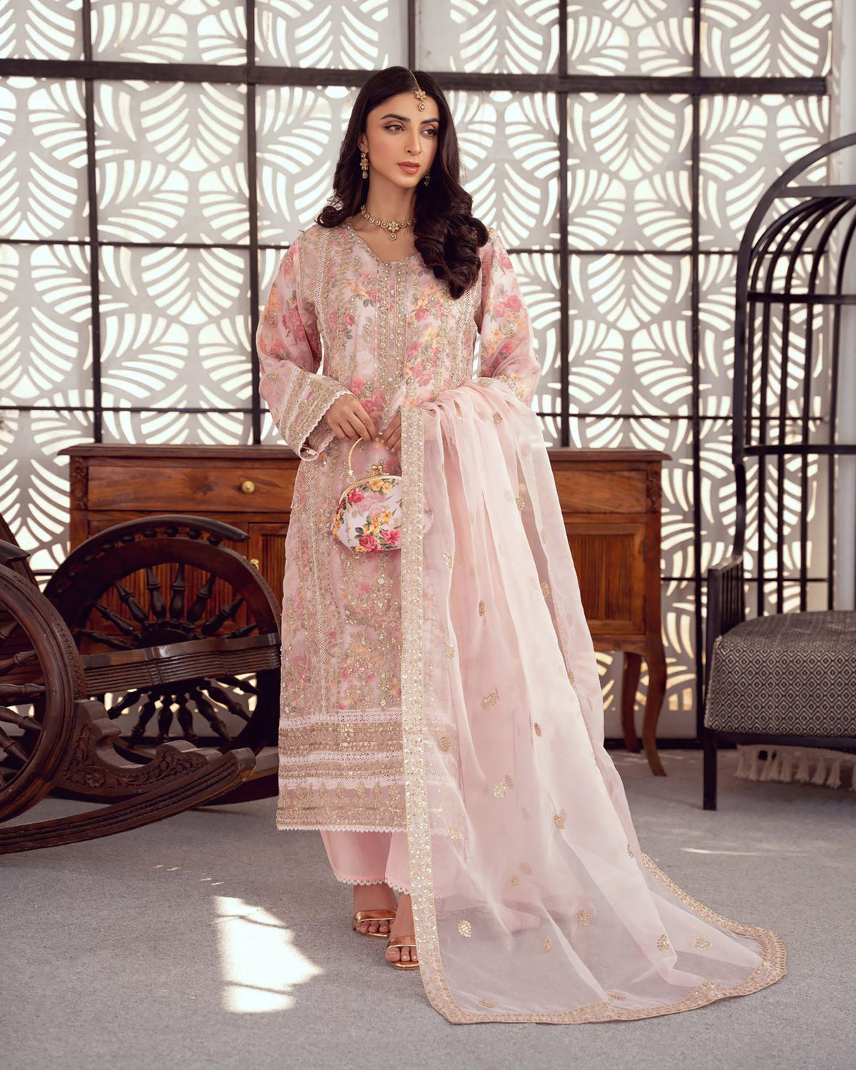 Three Piece Formals | Festive Embroidered - Seraphina | Premium Organza