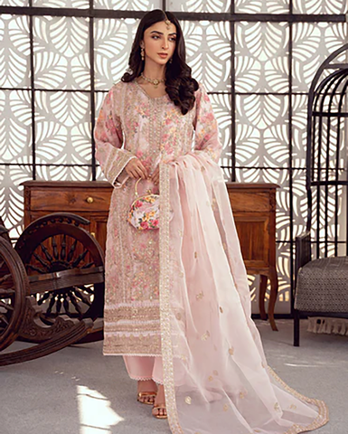 Three Piece Formals | Festive Embroidered - Seraphina | Premium Organza