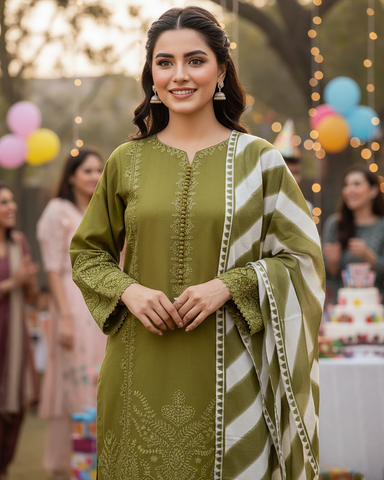 Designer Three Piece | Shahzadi | Premium Winter Cotton / Winter Khaddar