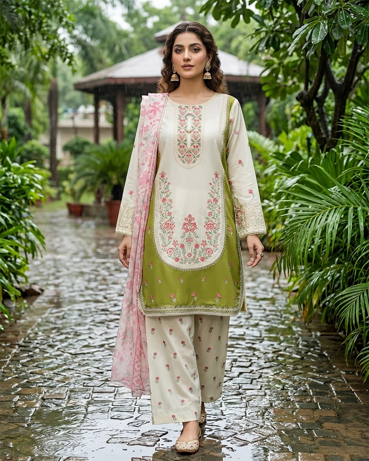 Designer Three Piece | Embroidered - Zareesh Iconic | Premium Bareeze Lawn