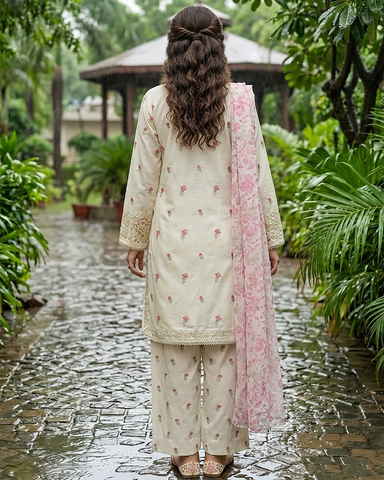 Designer Three Piece | Embroidered - Zareesh Iconic | Premium Bareeze Lawn