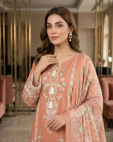 Marwa - Embroidered - Premium Winter Cotton