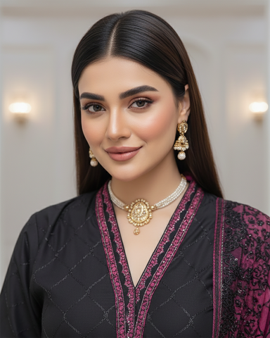 Three Piece Formals | Embroidered - Aswad - Eid Special | Premium Lawn
