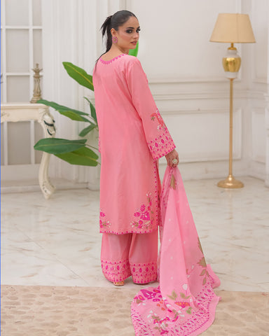 Designer Three Piece | Embroidered - Noor E Chand | Premium Lawn