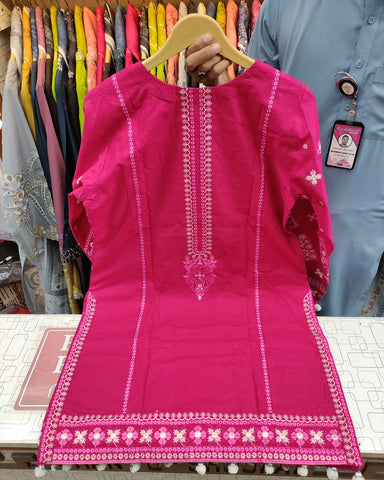 Designer Three Piece | Embroidered - Jannat | Premium Khaddar