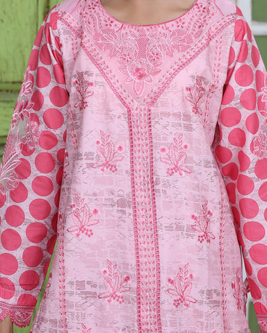 Designer Three Pieces | Polka Dots | Cambric