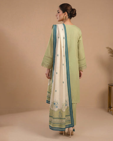 Nayyab - Embroidered Solids - Karandi / Ayudia Fabric