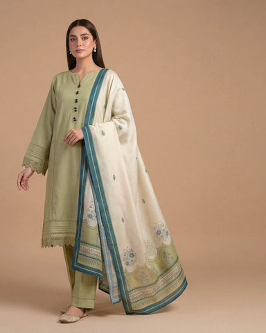 Nayyab - Embroidered Solids - Karandi / Ayudia Fabric