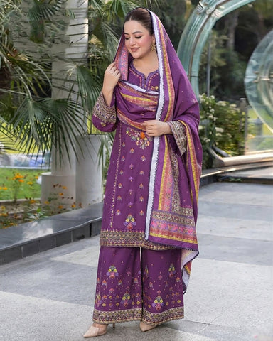 Sohni Heer - Embroidered - Premium Dhanak