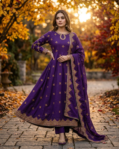 Gulcheen - Embroidered - Premium Winter Cotton