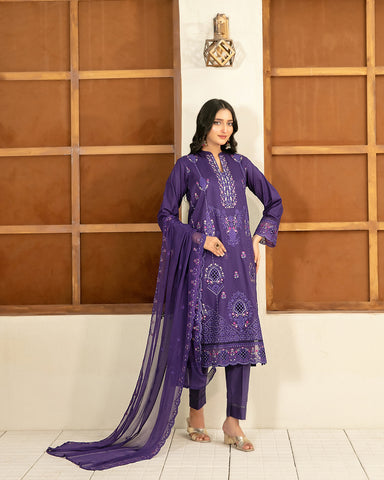Three Piece Formals | Embroidered - Zarla - Eid Special | Premium Lawn