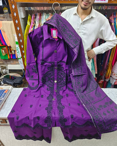 Zarmina - Embroidered - Premium Winter Cotton