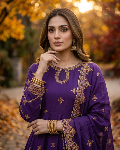 Gulcheen - Embroidered - Premium Winter Cotton