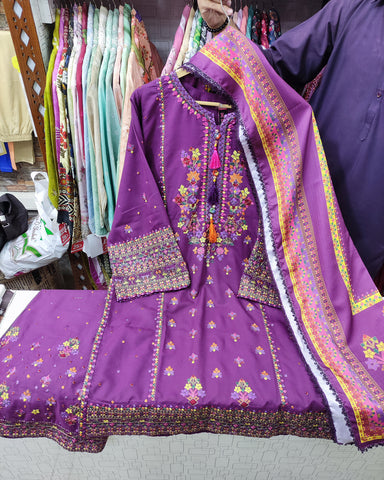 Sohni Heer - Embroidered - Premium Dhanak
