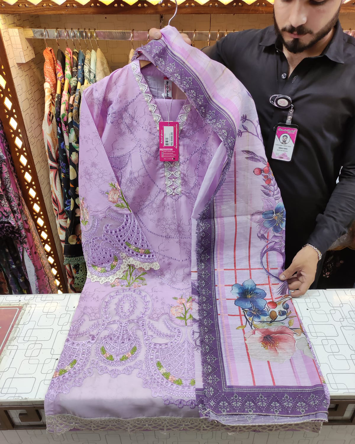 Designer Three Pieces | Roop-III (Heer) | Soft Print Cotton Lawn