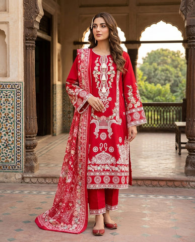 Marwa - Embroidered - Premium Winter Cotton