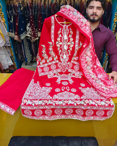 Marwa - Embroidered - Premium Winter Cotton