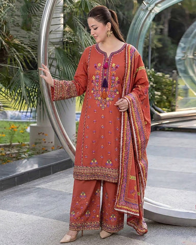 Sohni Heer - Embroidered - Premium Dhanak