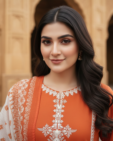 Three Piece Formals | Embroidered - Khumaar - Eid Special | Premium Cotton Lawn