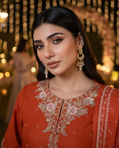 Three Piece Formals | Embroidered - Diva - Eid Special | Premium Cotton Lawn