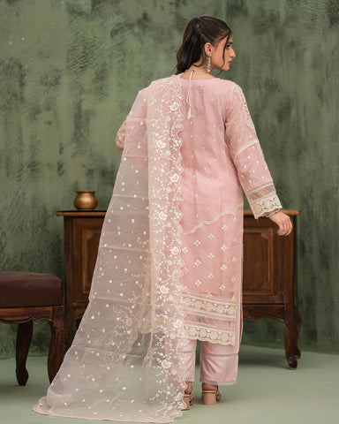Three Piece Formals | Festive Embroidered - Samaya| Premium Organza