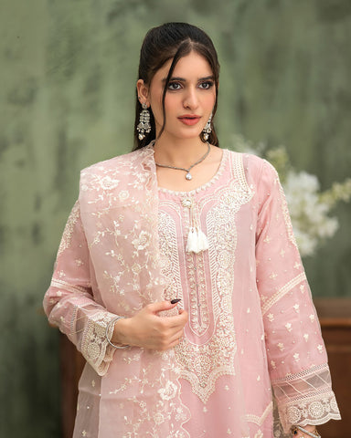 Three Piece Formals | Festive Embroidered - Samaya| Premium Organza