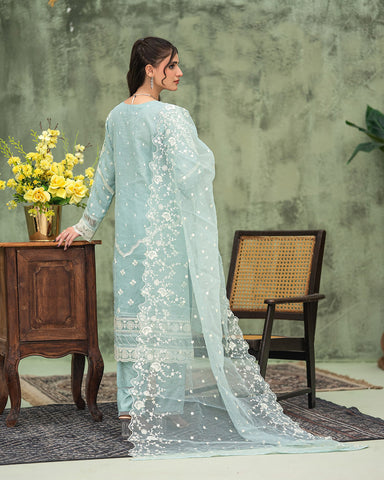 Three Piece Formals | Festive Embroidered - Samaya| Premium Organza