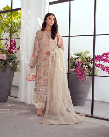 Three Piece Formals | Festive Embroidered - Seraphina | Premium Organza