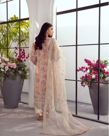 Three Piece Formals | Festive Embroidered - Seraphina | Premium Organza