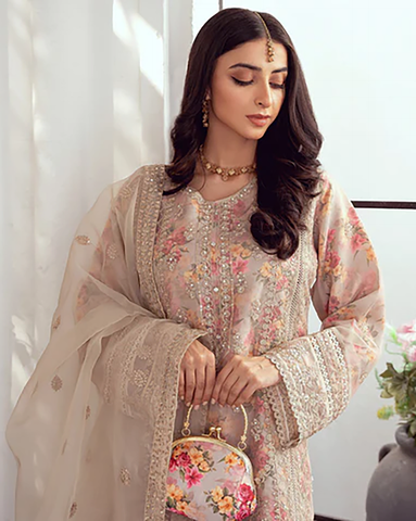 Three Piece Formals | Festive Embroidered - Seraphina | Premium Organza