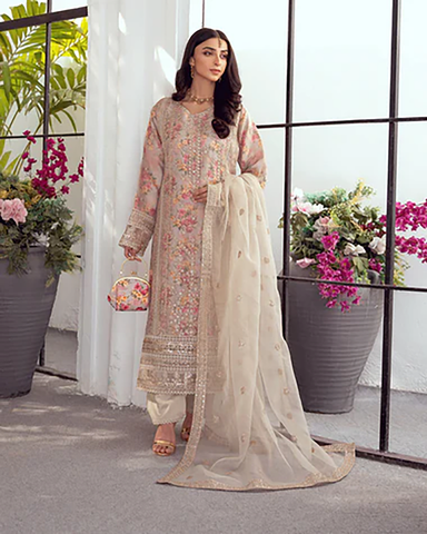 Three Piece Formals | Festive Embroidered - Seraphina | Premium Organza