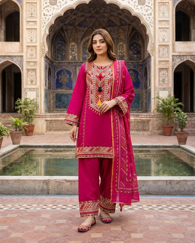 Maysaa - Embroidered - Premium Winter Cotton