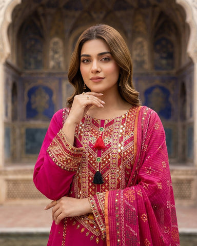 Maysaa - Embroidered - Premium Winter Cotton