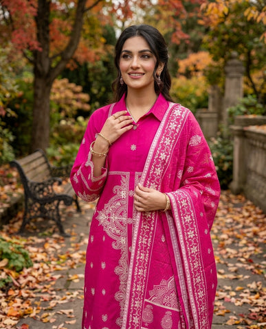 Zarmina - Embroidered - Premium Winter Cotton