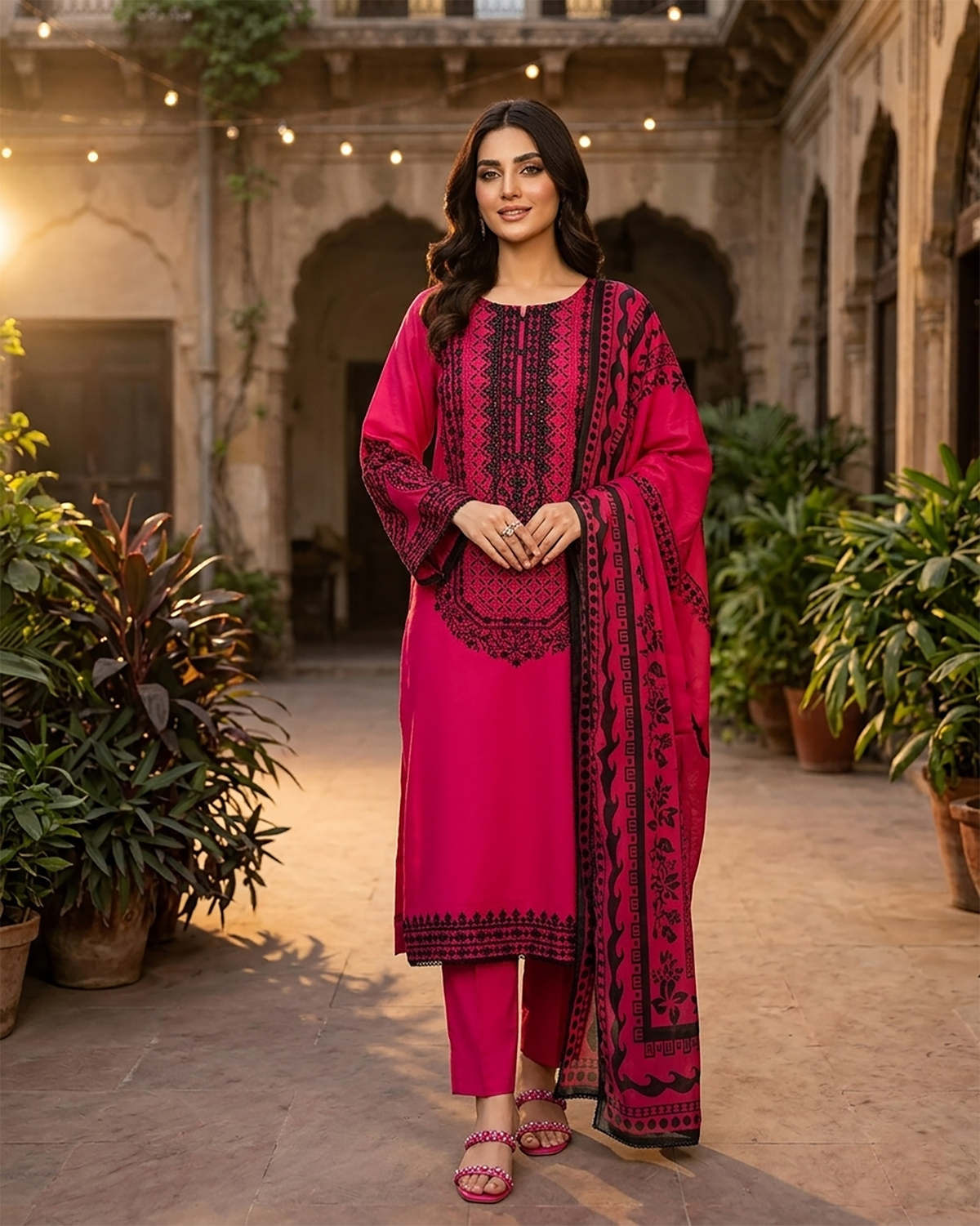 Designer Three Piece | Embroidered - Luxury Juna Iconic | Premium Lawn
