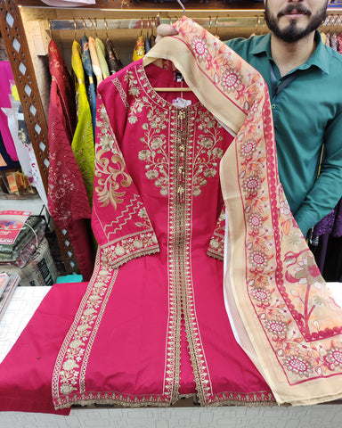 Designer Three Piece | Embroidered - Haseen Raatain | Premium Lawn