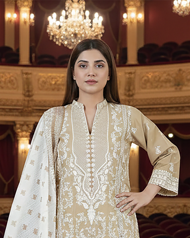 Three Piece Formals | Embroidered - Chanda - Eid Special | Premium Cotton Lawn