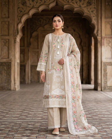 Marwa - Embroidered - Premium Winter Cotton